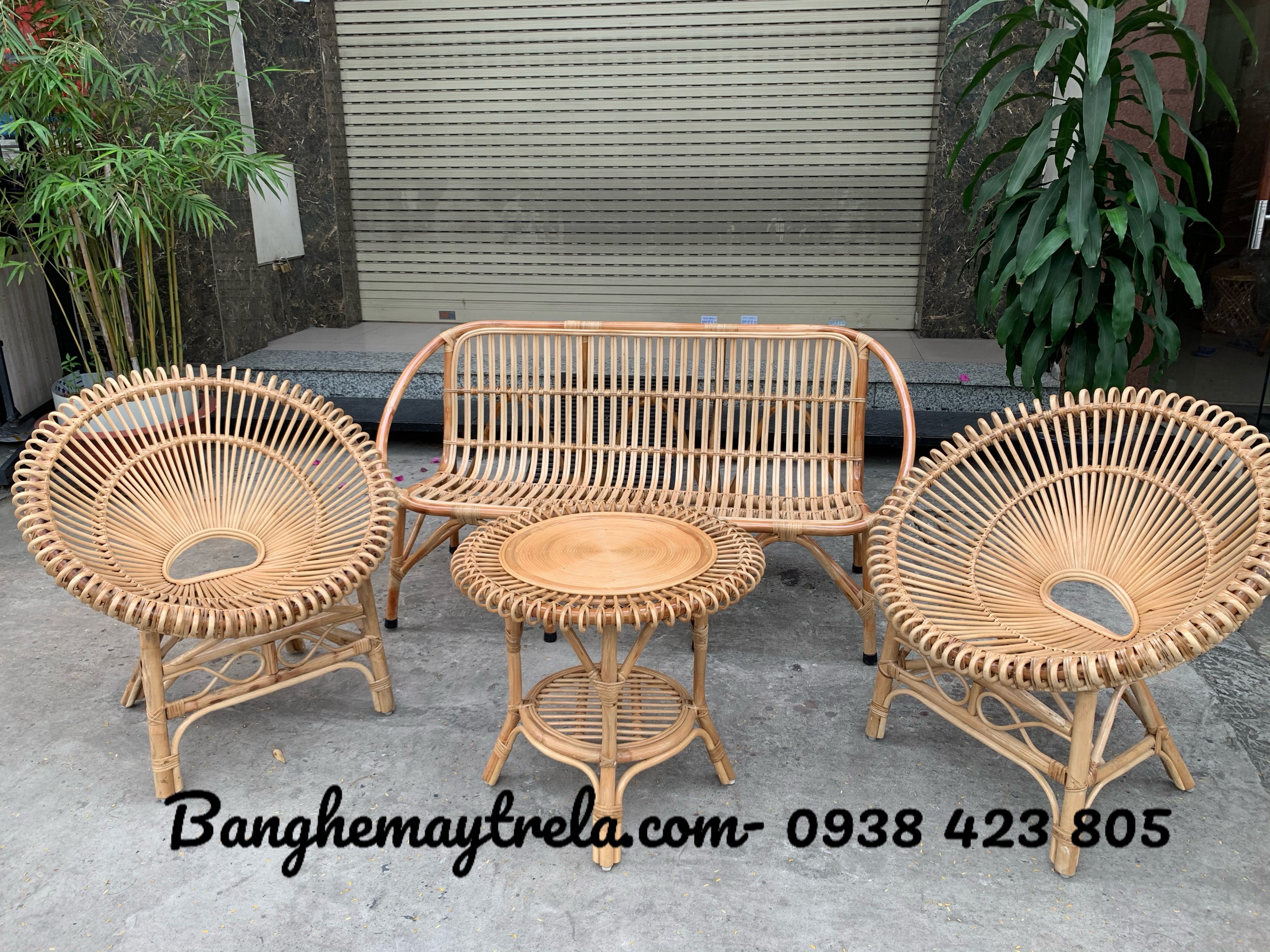 
								Bàn ghế mây giá rẻ MA323