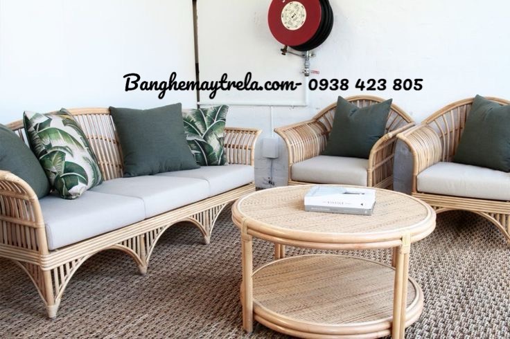 
								Sofa mây tự nhiên cho phòng khách MA733