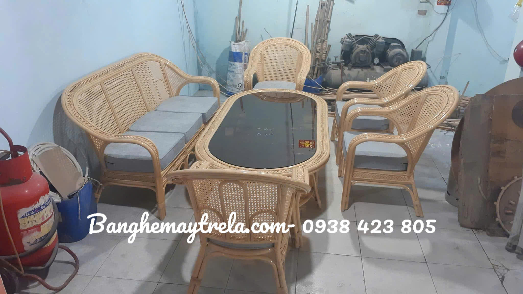 
								Sofa mây phòng khách hiện đại MA833