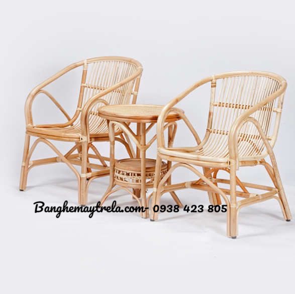
								Bộ bàn ghế mây uống trà MA616