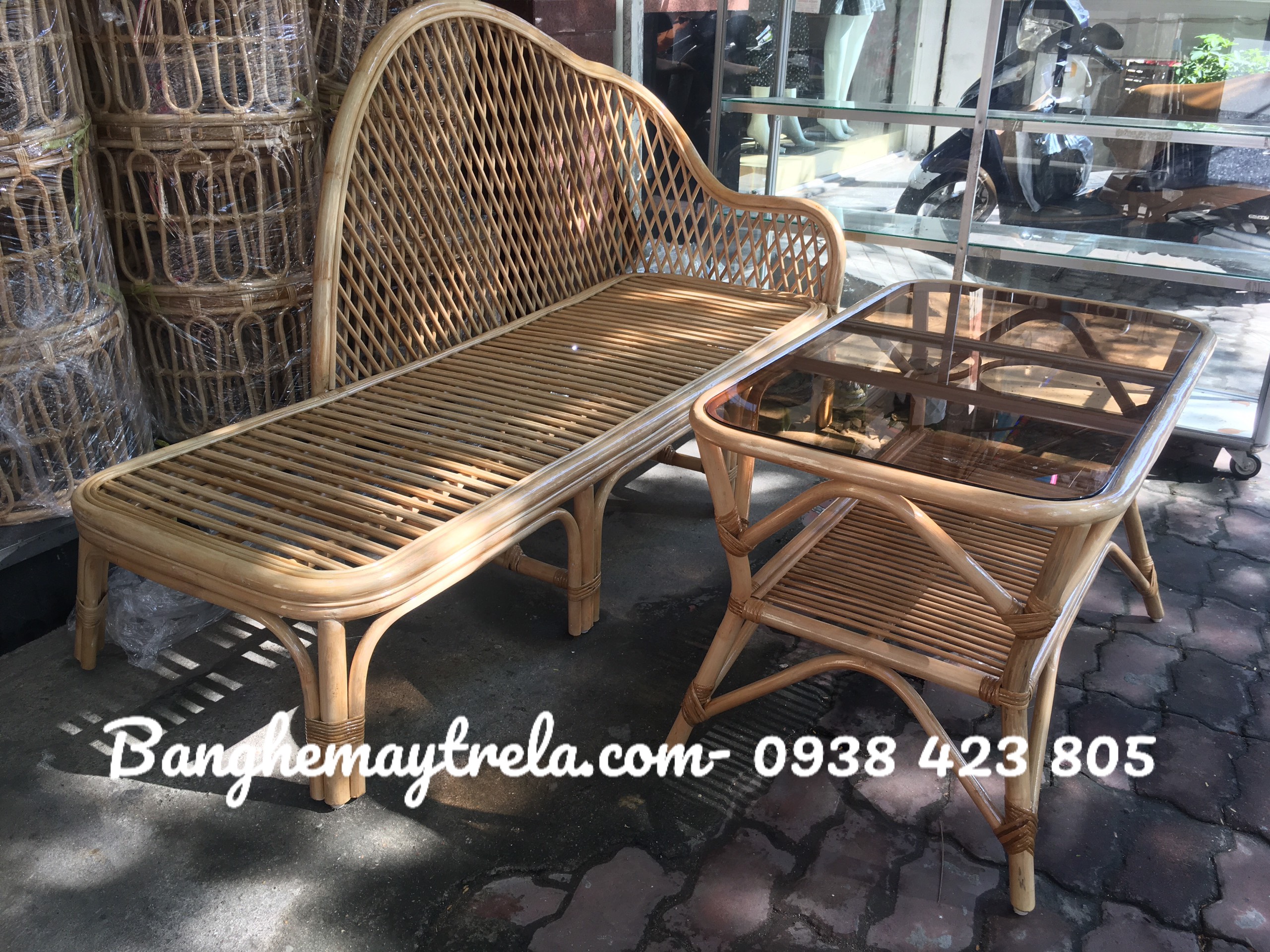 
								Bàn ghế mây MA530