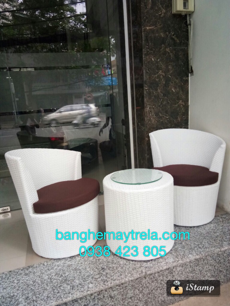 
								Bàn ghế nhựa giả mây NH30