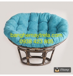 Ghế papasan nệm xanh MA2