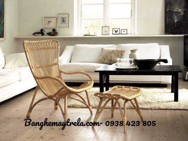 
								Ghế mây thư giãn kèm đôn gác chân MA257