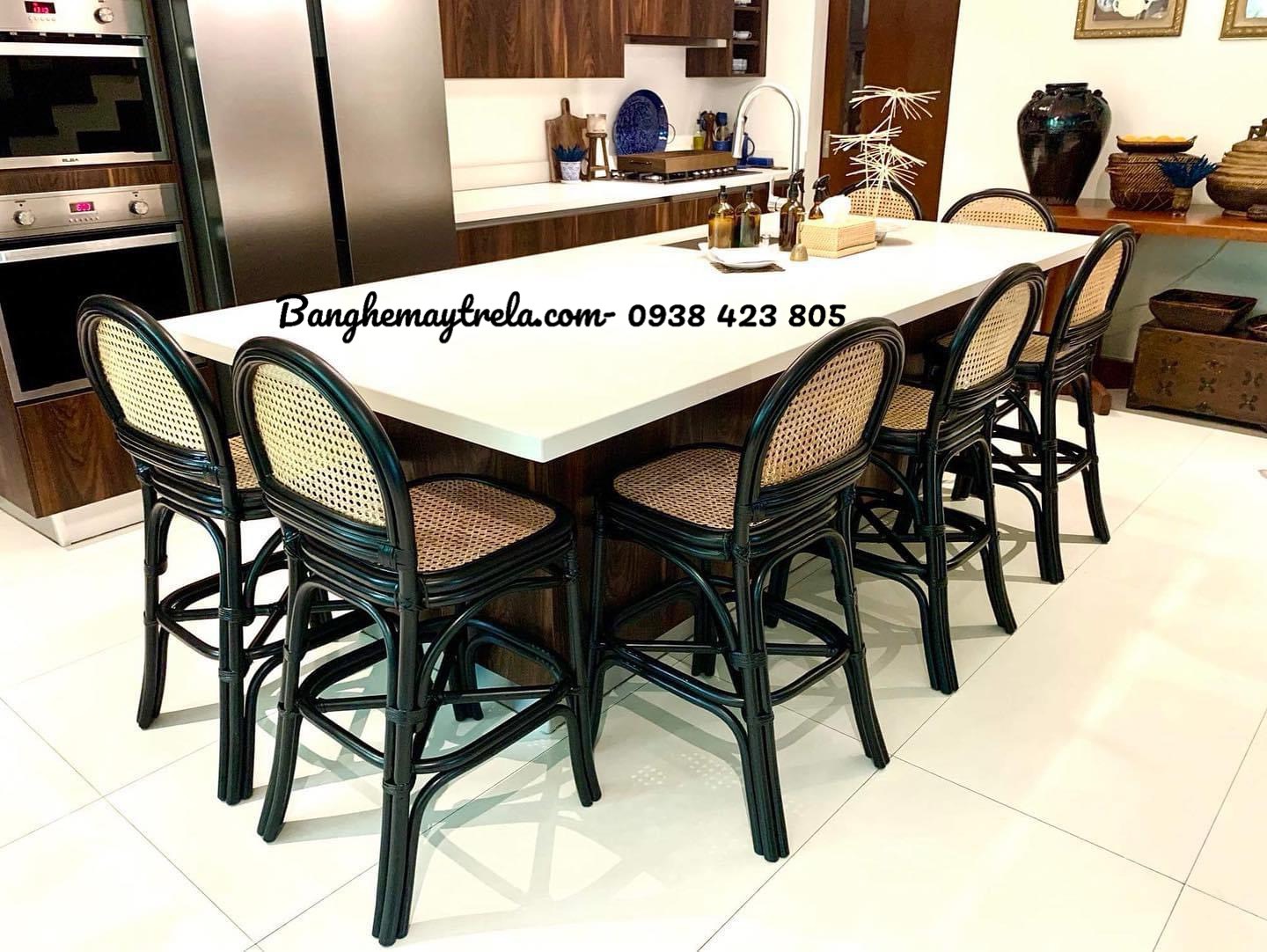 
								Ghế ăn mây tre đan tự nhiên MA781