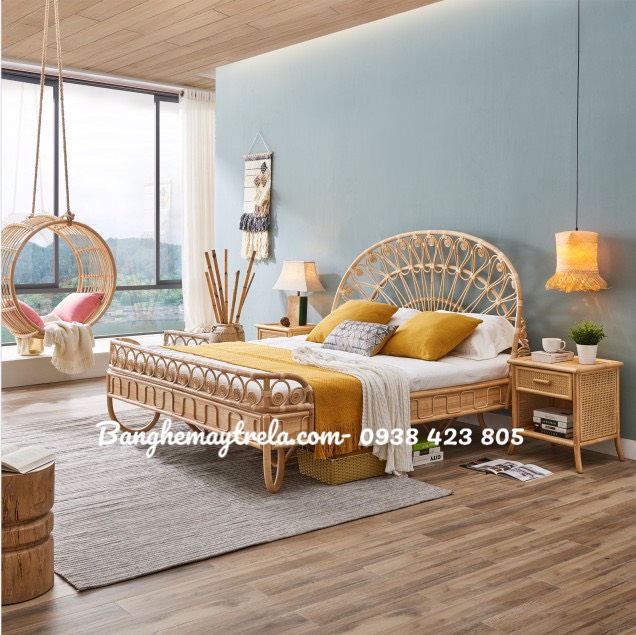 
								Giường ngủ bằng mây MA512
