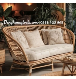 Băng ghế sofa mây tự nhiên phòng khách MA799